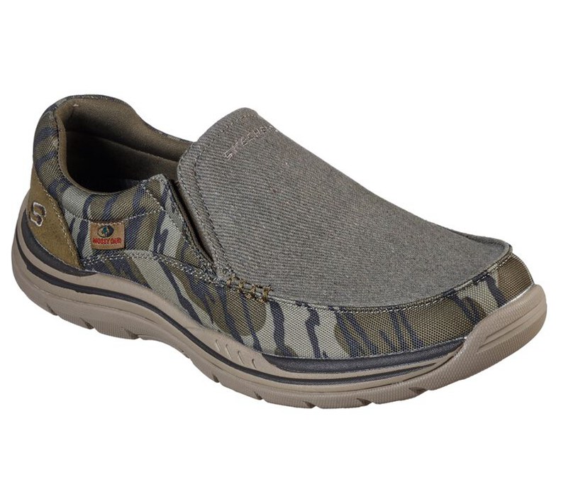 Skechers Herr Camo Slip On - Relaxed Fit: Expected - Avillo - Sverige (PLBQI-1623)